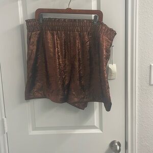 NWT A New Day Copper Metallic Shorts